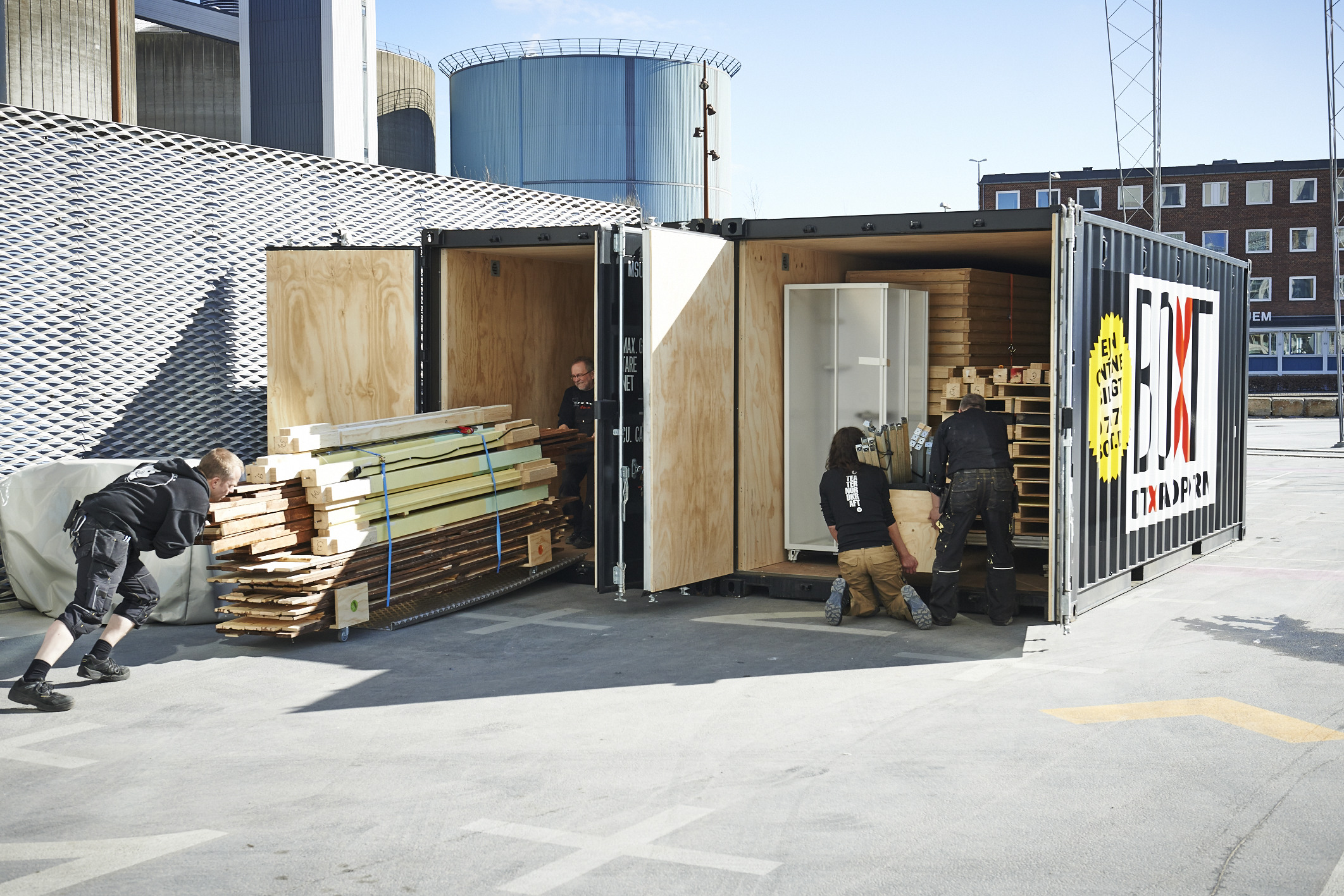 flyttcontainer isolerad