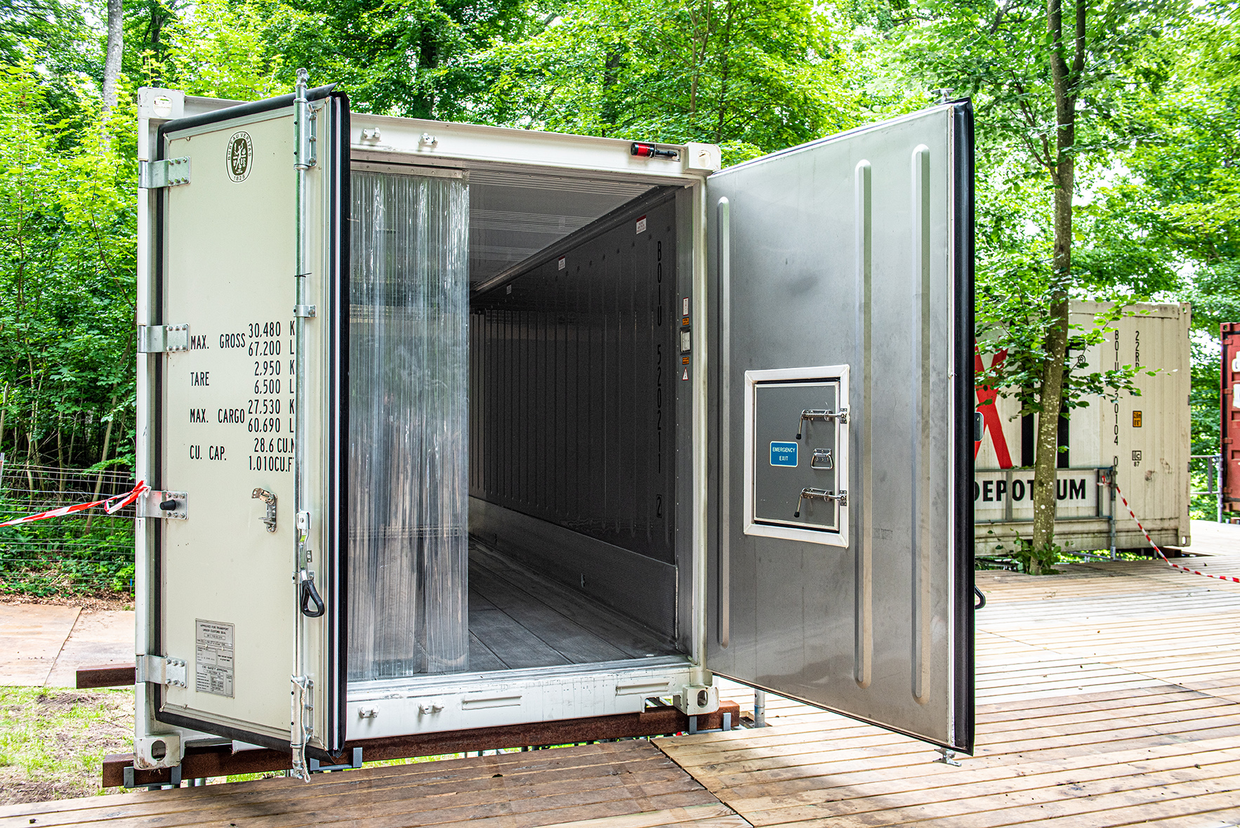 Kyl/-fryscontainer att hyra till tillfälliga kylbehov